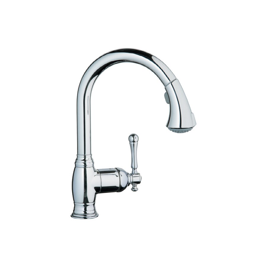 GROHE Bridgeford Chrome Pull-Down Kitchen Faucet at Lowes.com