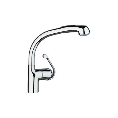 Grohe Ladylux Plus Chrome Single Handle Kitchen Faucet With Pull