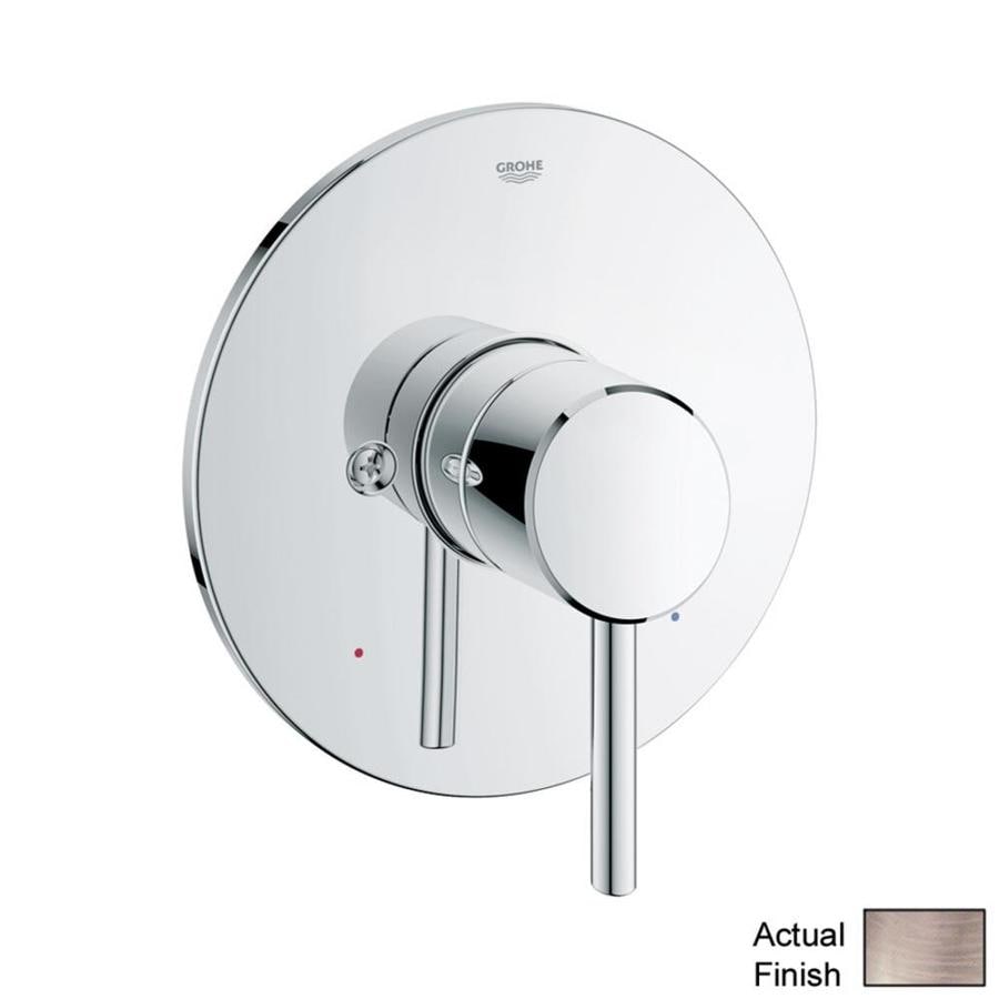 GROHE Brushed Nickel Infinity Lever Shower Handle in the Shower Faucet ...