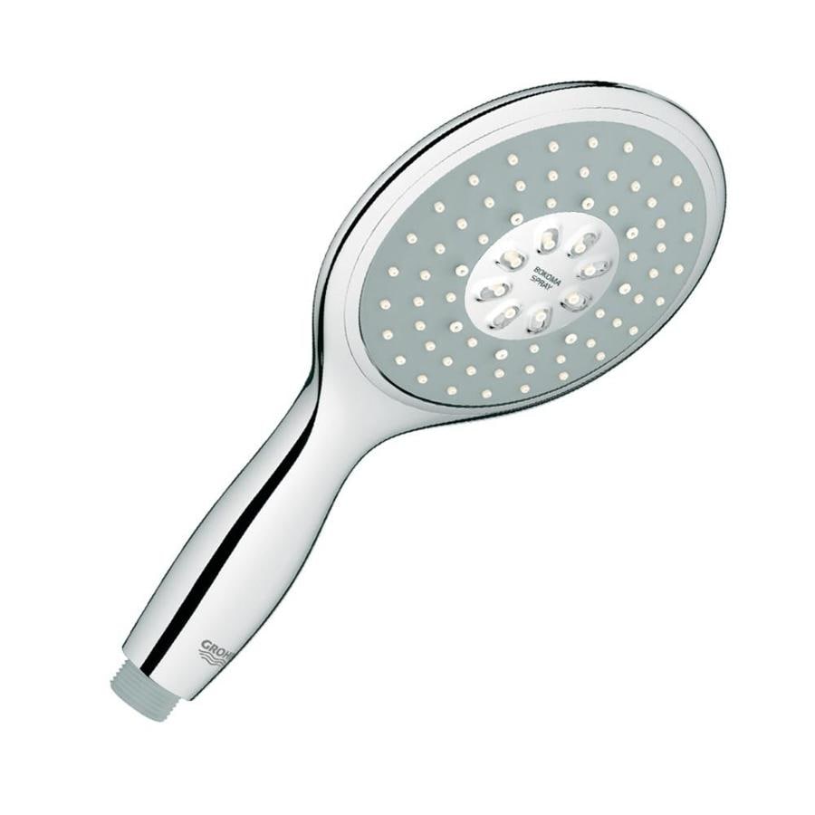 Grohe Powerandsoul Starlight Chrome Shower Head 2 5 Gpm 9 5 Lpm In The Shower Heads Department