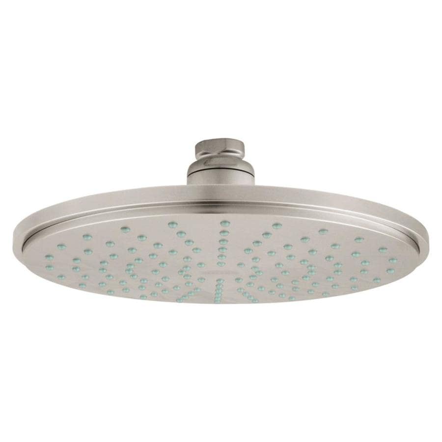 GROHE Rainshower Brushed Nickel 1-Spray Rain Shower Head at Lowes.com