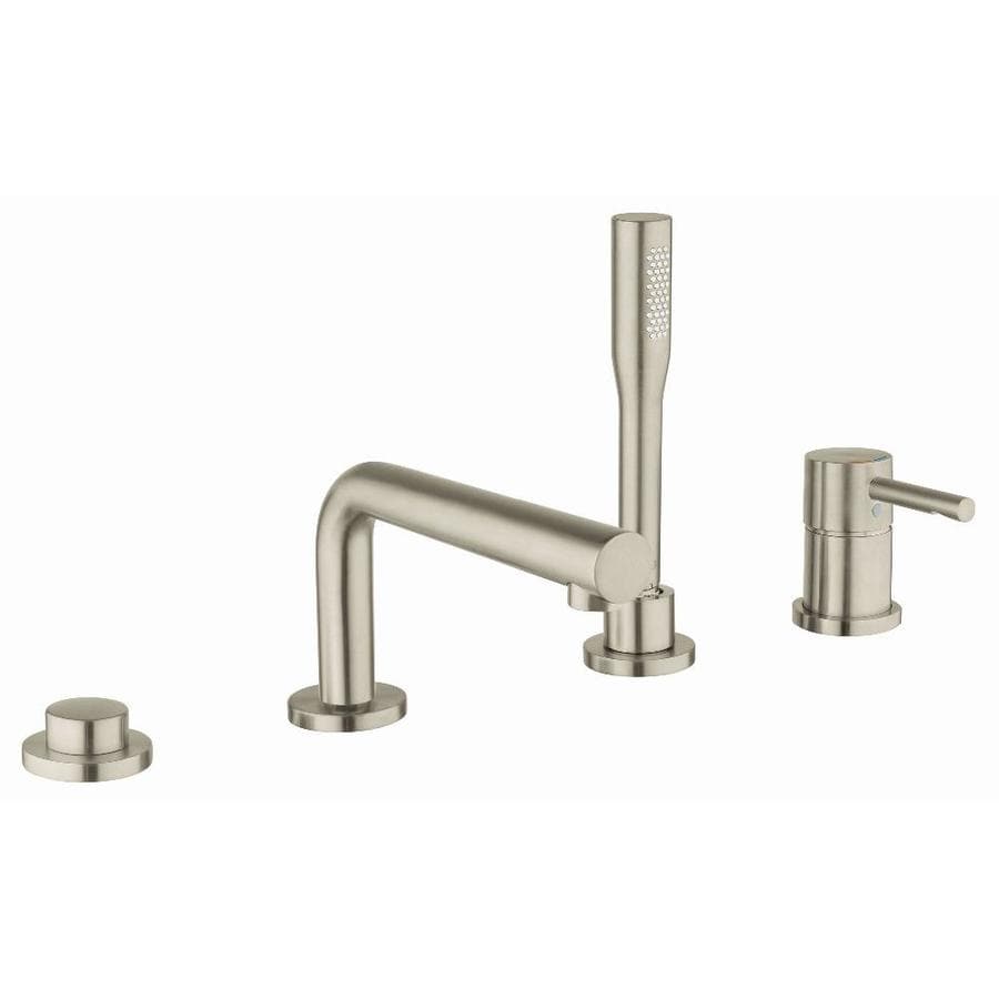 Shop Grohe Essence Nickel 1 Handle Adjustable Deck Mount Bathtub Faucet At Lowes Com | shop grohe essence brushed nickel 1 handle adjustable deck Shop Grohe Essence Nickel 1 Handle Adjustable Deck Mount Bathtub Faucet At Lowes Com | shop grohe essence brushed nickel 1 handle adjustable deck