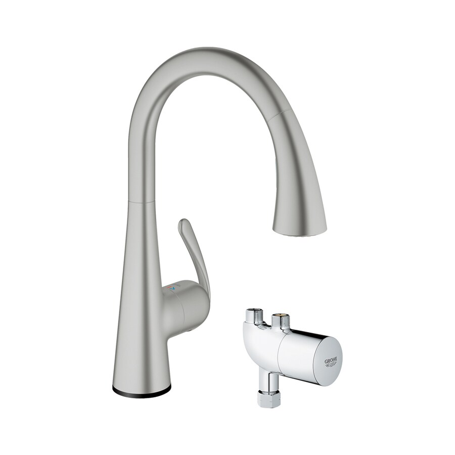 Grohe Ladylux3 Cafe Touch Supersteel 1 Handle Pull Down Touch