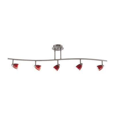 Cal Lighting Serpentine 5 Light 48 In Black Dimmable Gl Cal Lighting Serpentine 5 Light 48 In Black Dimmable Gl
