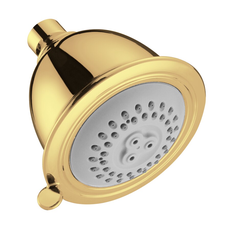 Hansgrohe HG Polished Brass 2-Spray Shower Head in the Shower Heads ...