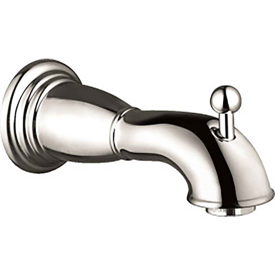 Hansgrohe Polished Nickel Bathtub Spout with Diverter in the Bathtub