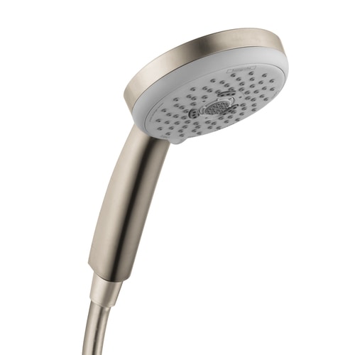 Hansgrohe Hg Shower Brushed Nickel 3 Spray Handheld Shower 2 5 Gpm 9 5