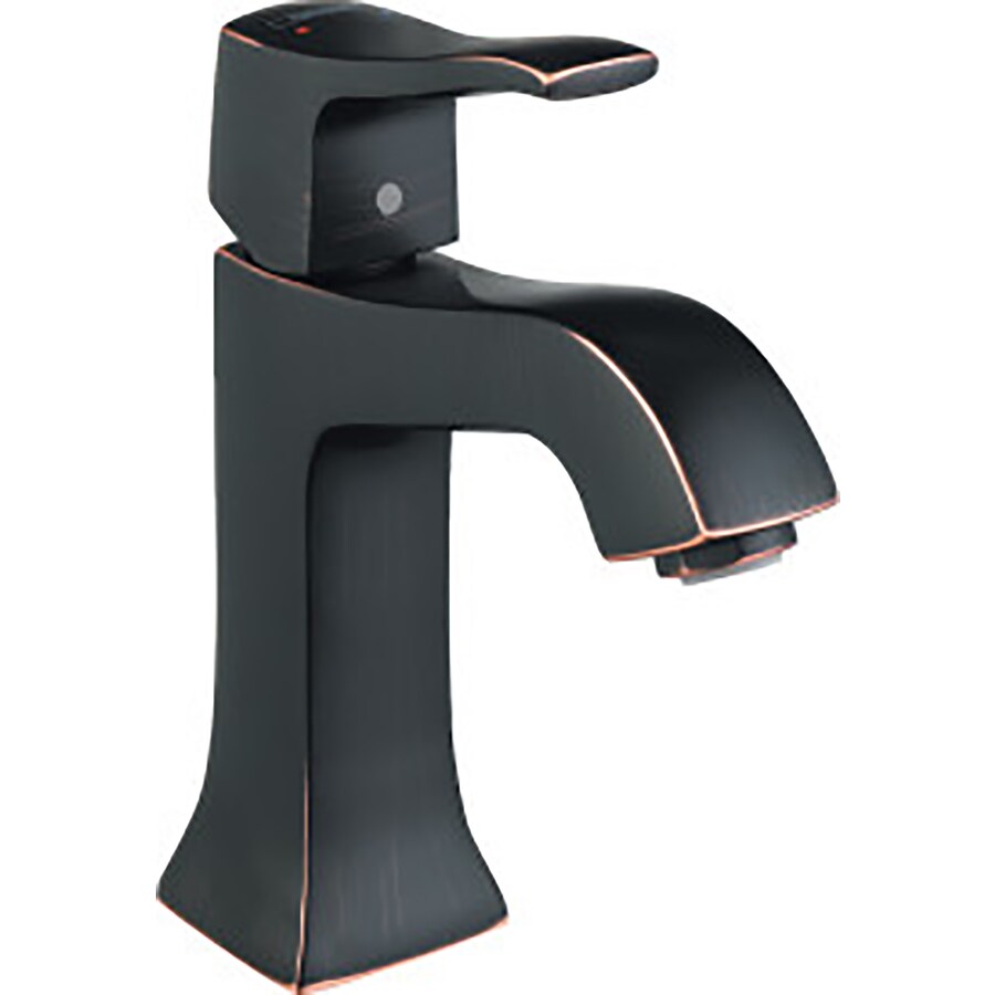 Hansgrohe Metris C Rubbed Bronze 1-handle Single Hole WaterSense Bathroom Sink Faucet with Drain