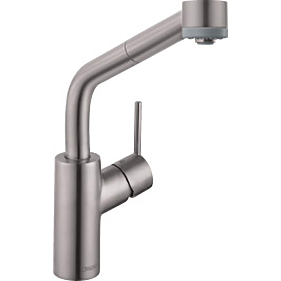 Hansgrohe HG Kitchen Steel Optik 1Handle Deck Mount Lowarc Kitchen