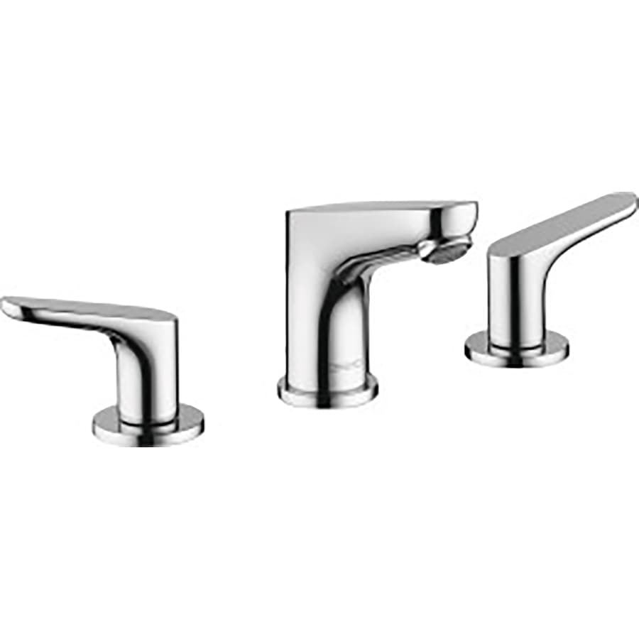 Shop Hansgrohe Focus Chrome 2 Handle Widespread Bathroom Faucet Drain   4011097692302 