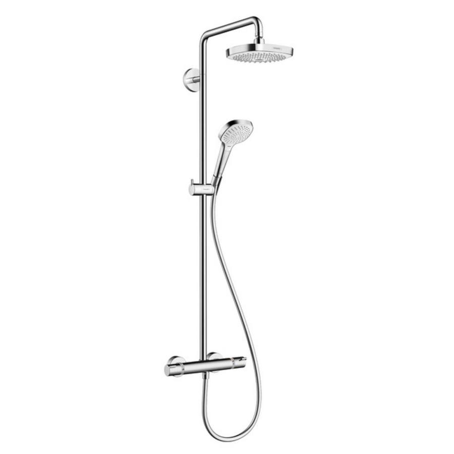 Hansgrohe Croma Chrome 2 Spray Rain Shower Head And Handheld Hansgrohe Croma Chrome 2 Spray Rain Shower Head And Handheld Combo