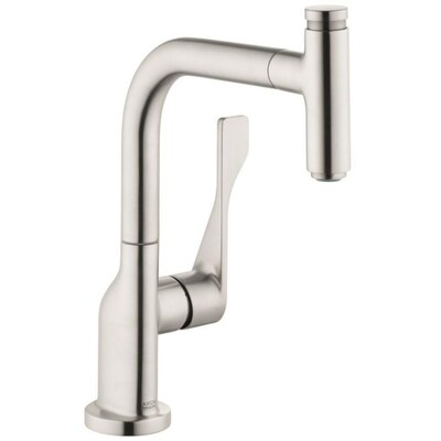 Hansgrohe Axor Steel Optic 1 Handle Deck Mount Pull Out