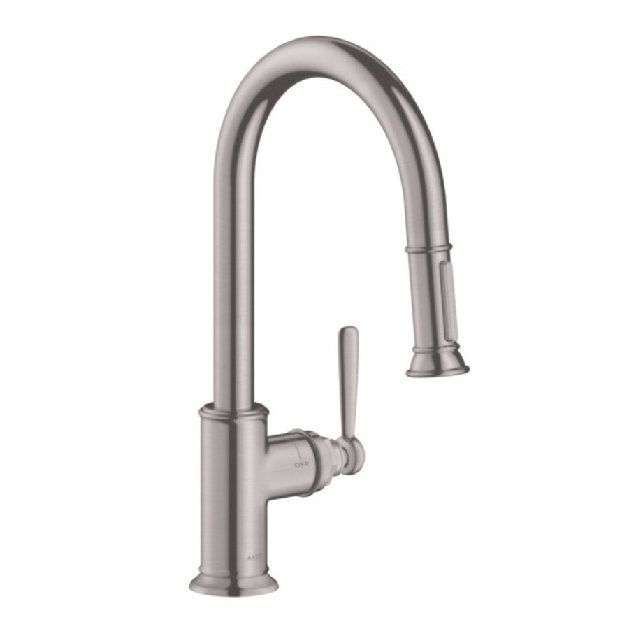 Hansgrohe Montreux Steel Optic 1-Handle Deck-Mount Pull-down Handle ...