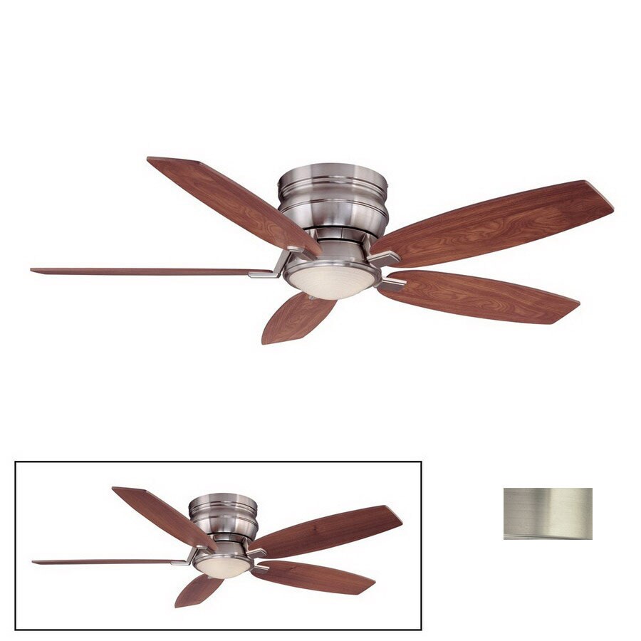 Kendal Lighting AC16952-SN 52-in Sentar Satin Nickel Ceiling Fan with Light Kit and Remote