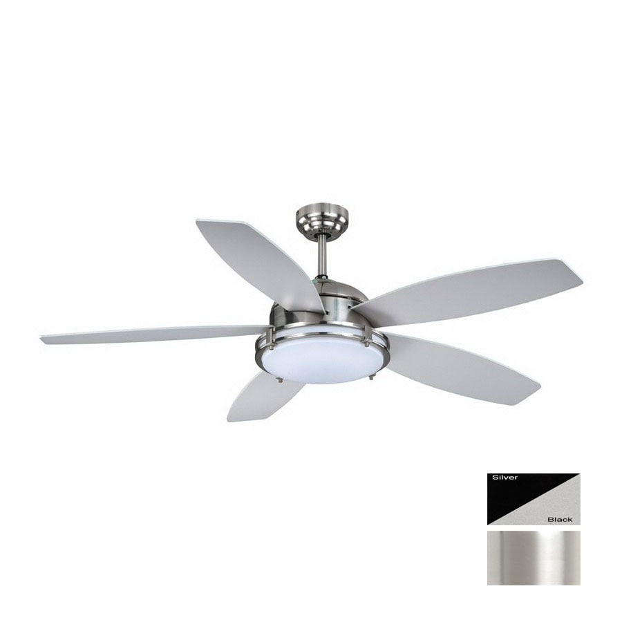 Cascadia Lighting 52 In Taliesin Satin Nickel Ceiling Fan