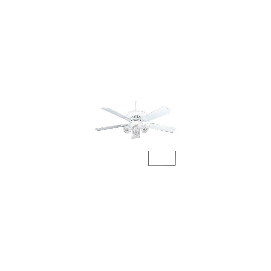 Nicor Lighting 52ASPWHLK 52-in Aspen White Ceiling Fan with Light Kit