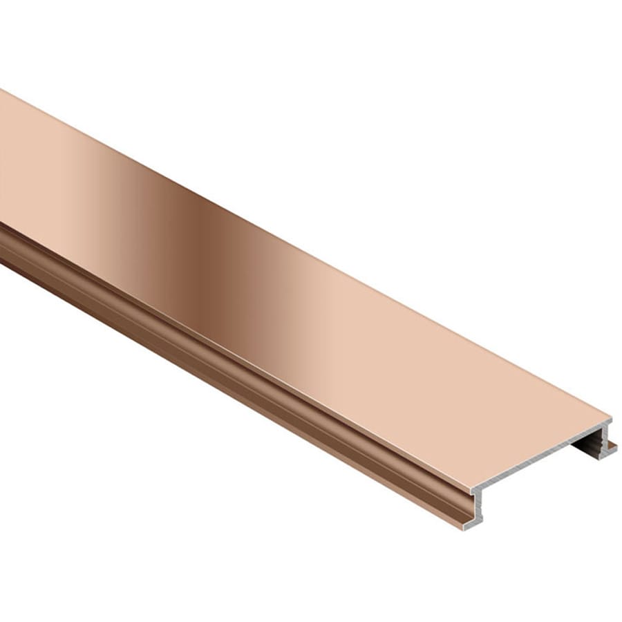 Schluter Systems Designline 0.25-in W x 98.5-in L Aluminum Tile Edge ...