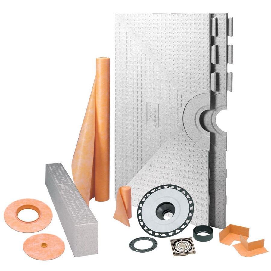 Schluter Systems KERDISHOWERKIT 48in x 48in BRSH Nickel ABS at