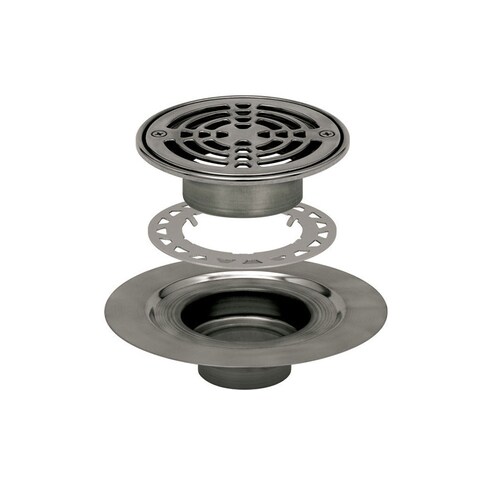 Schluter Systems Kerdi Stainless Steel Shower Drain in the Shower Base