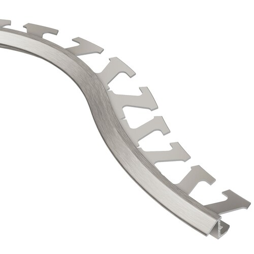 Schluter Systems RenoTKRadius 0.375in W x 98.5in L Brushed Nickel