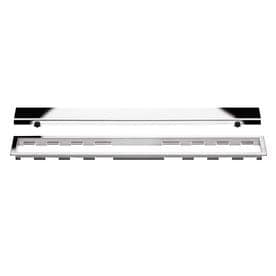 Schluter Kerdi-Line Chrome 31-1/2 in. Closed Grate Assembly with 3/4 in. Frame