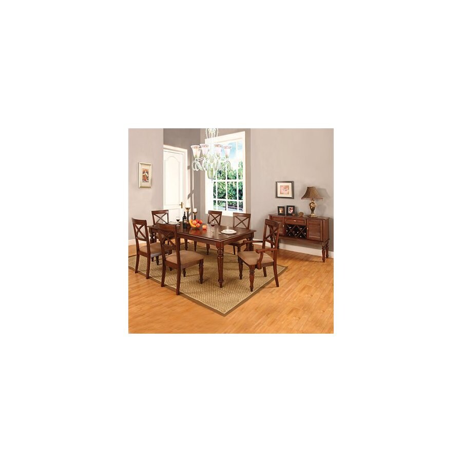 Furniture of America CM3201OAK-T Myrtle Beach Dark Oak Rectangular Dining Table