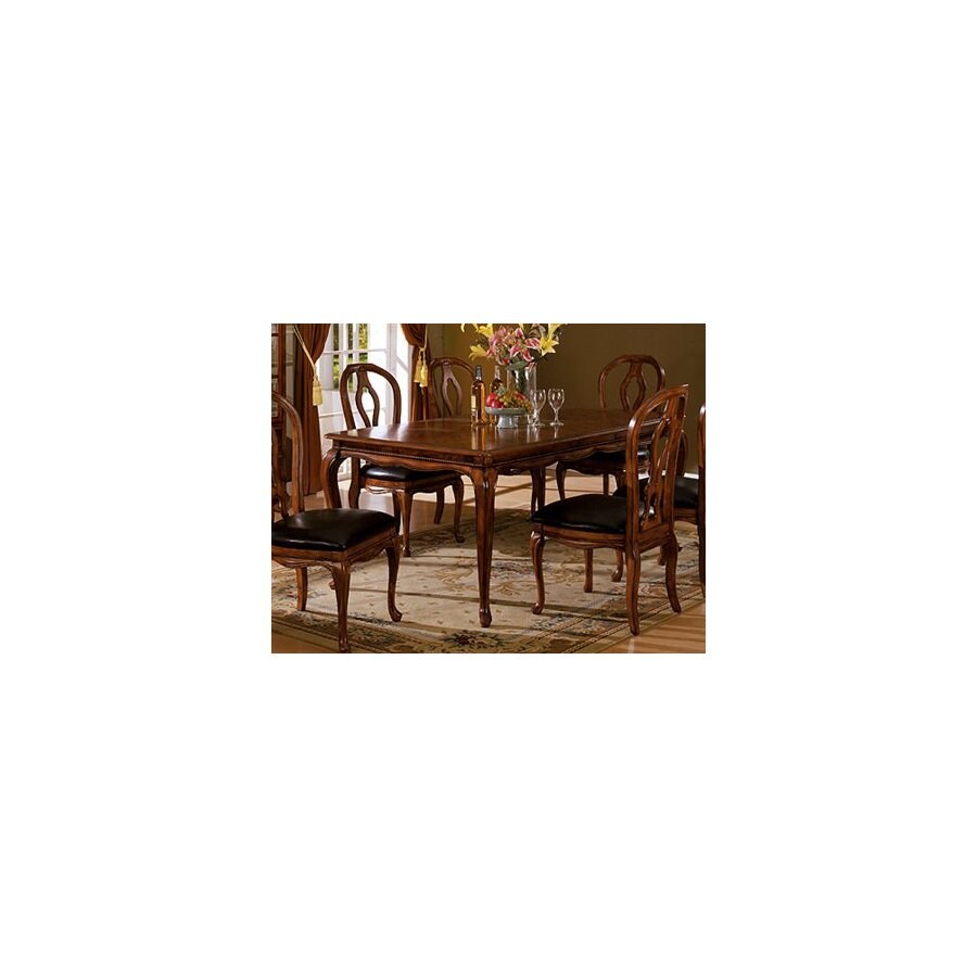 Furniture of America CM3537T Vermont Oak Rectangular Dining Table
