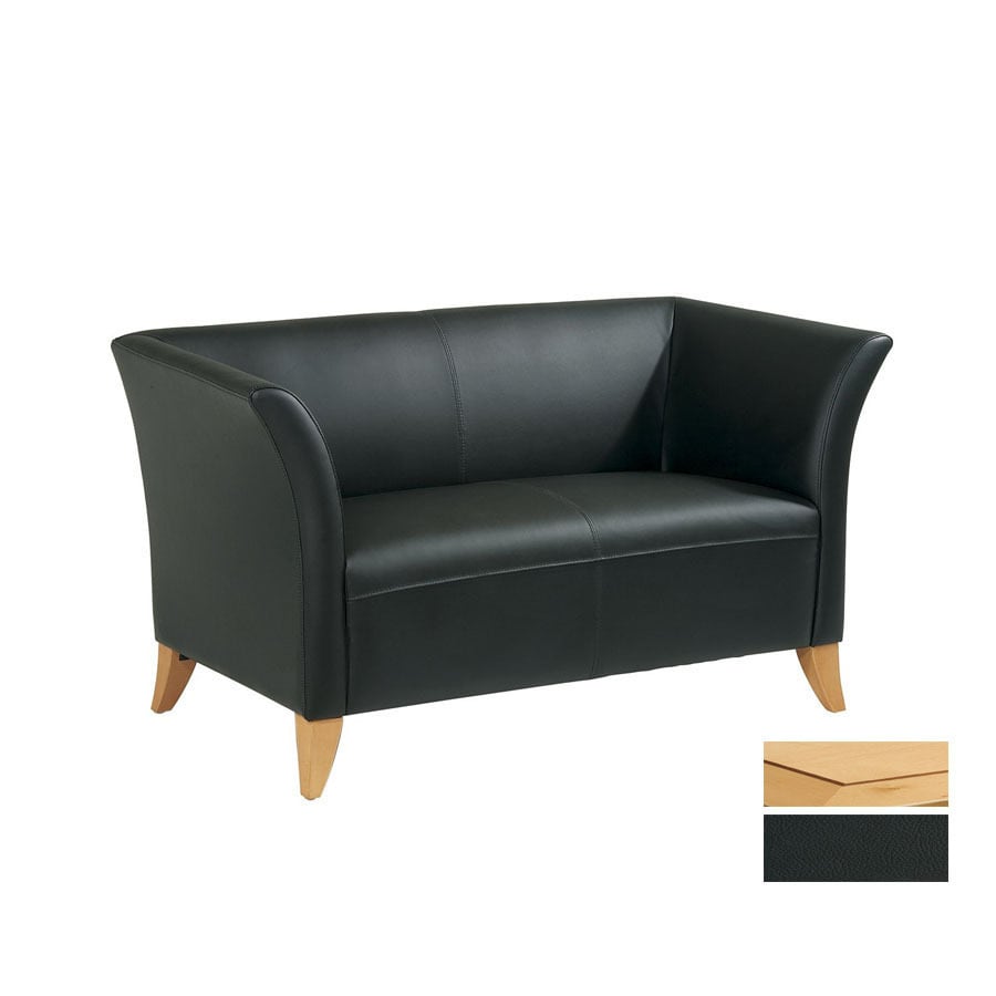 Office Star OSP Maple Leather Loveseat in the Couches, Sofas