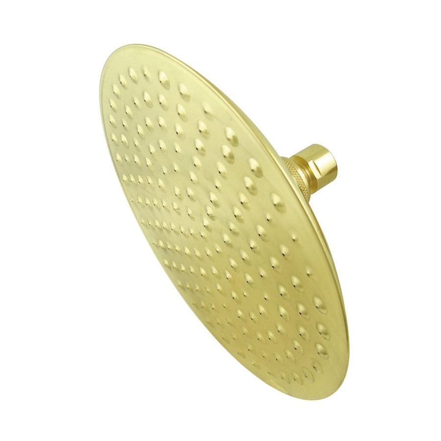 Shop Elements Of Design Victorian Polished Brass Rain Shower Head At   4014071 