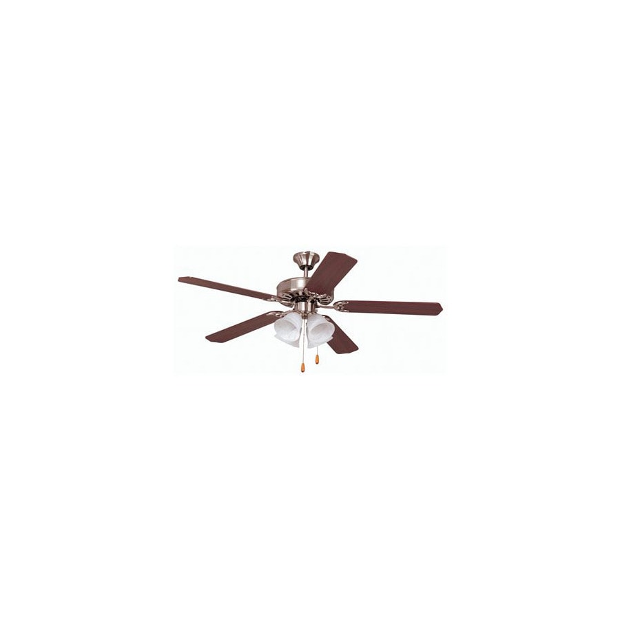 Yosemite Home Decor 52-in Builder Dark Brown Ceiling Fan ...