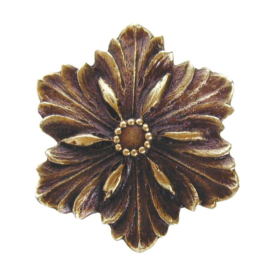 Notting Hill Opulent Flower Chrome Brass Novelty Cabinet Knob at Lowes.com