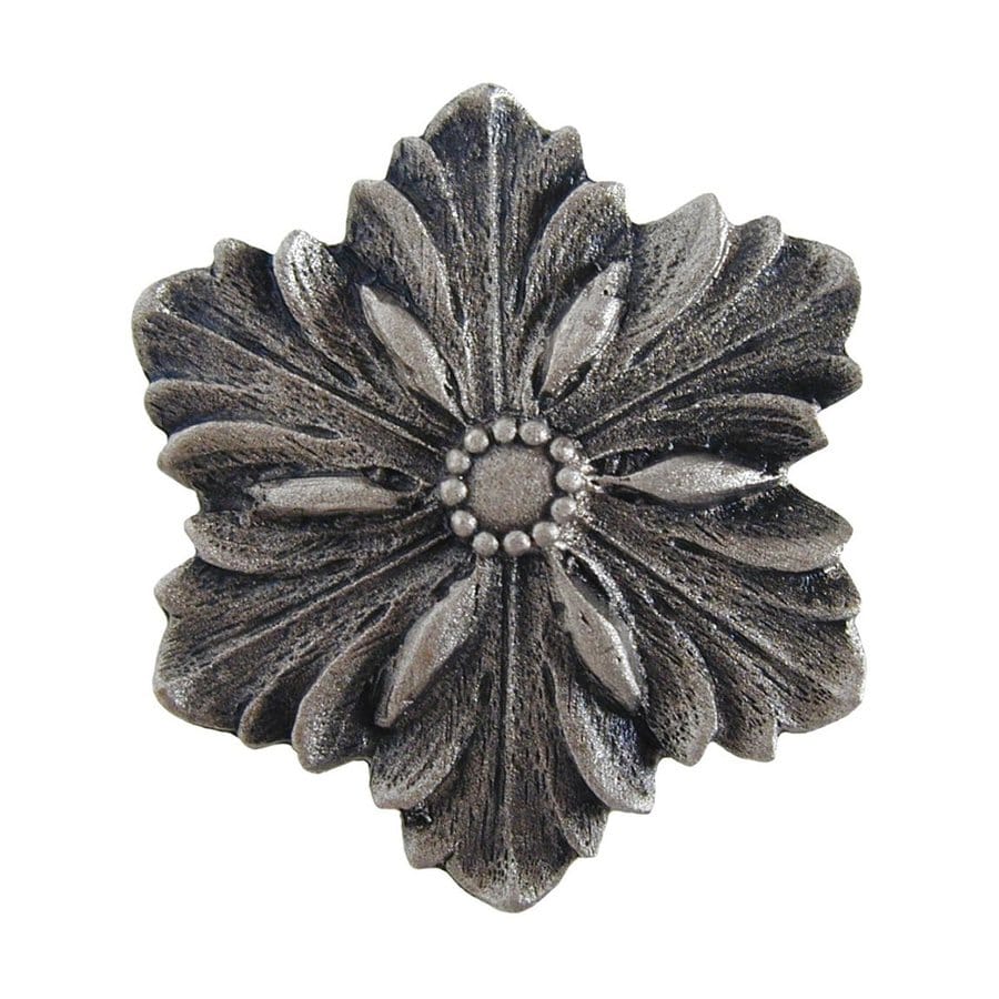 Shop Notting Hill Opulent Flower Satin Nickel Novelty Cabinet Knob at ...