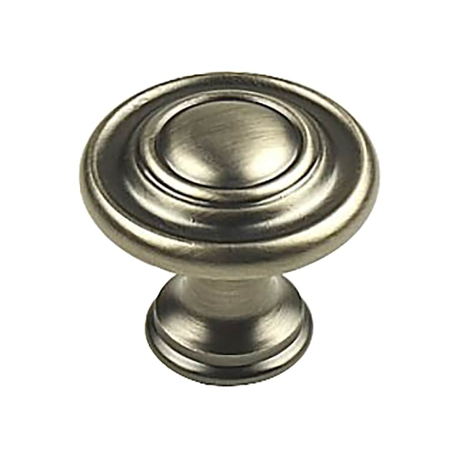 Century Hardware Baroque Antique Pewter Hand Polished Round Cabinet Knob At