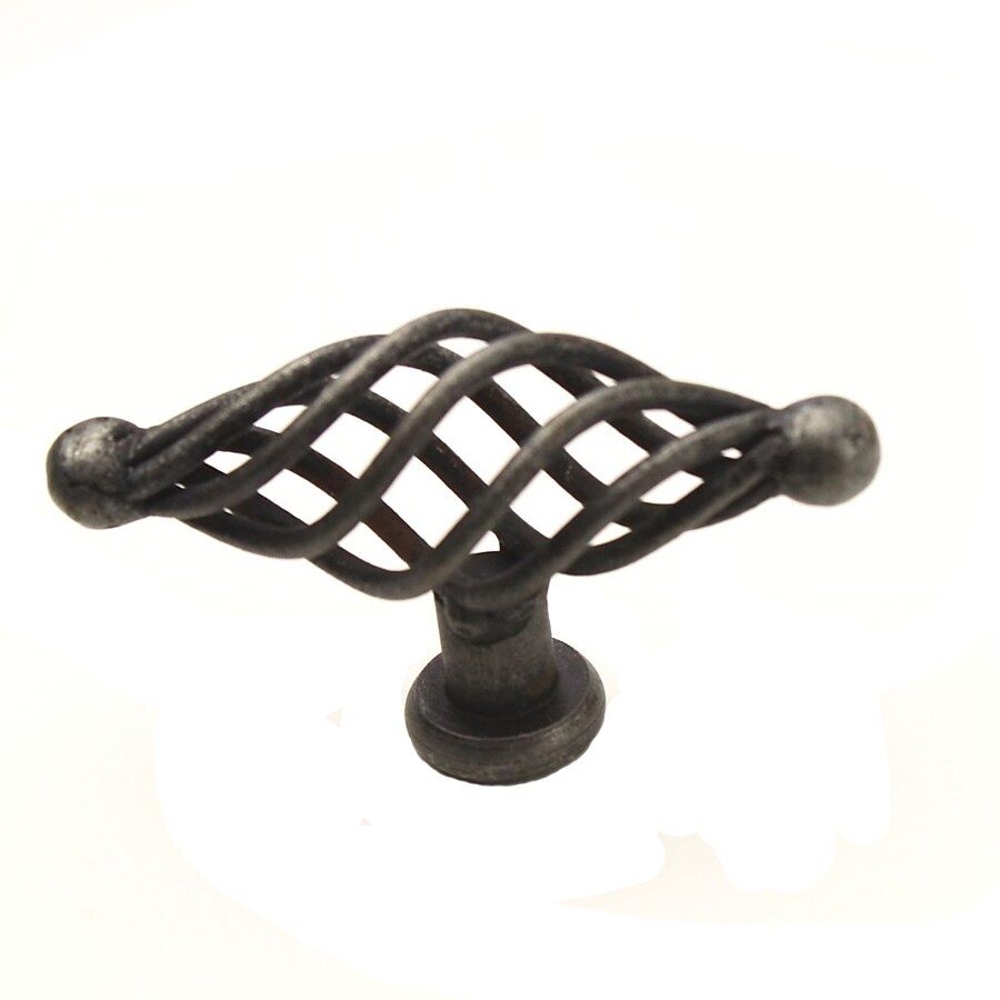 Shop Century Hardware Saxon Wrought Iron Oval Cabinet Knob ...