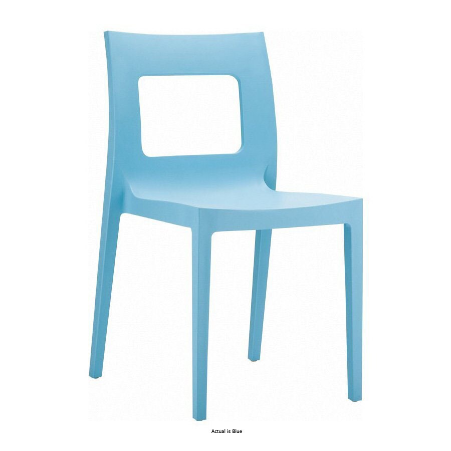 Compamia ISP026-LBL Set of 2 Resin Patio Dining Chairs
