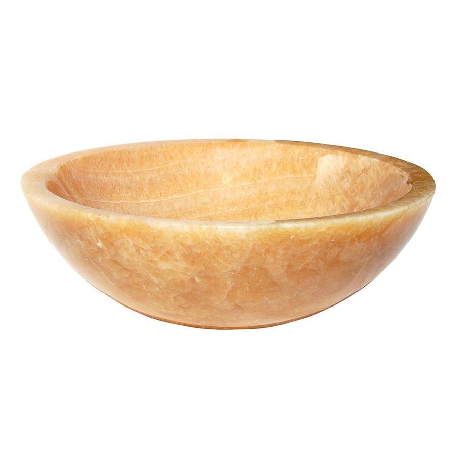 Eden Bath Stone 51/2in D Natural Stone Round Vessel Sink in the Bathroom Sinks department at