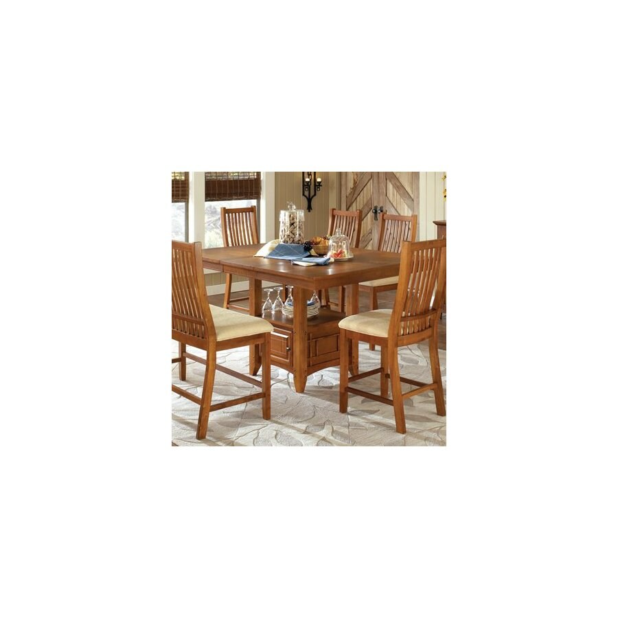 Steve Silver Company TL400P-BUNDLE Tulsa Cherry Square Dining Table