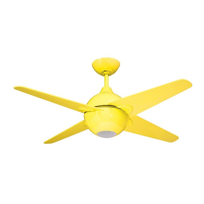 Yellow Indoor Downrod Mount Ceiling Fan, Yellow Ceiling Fan
