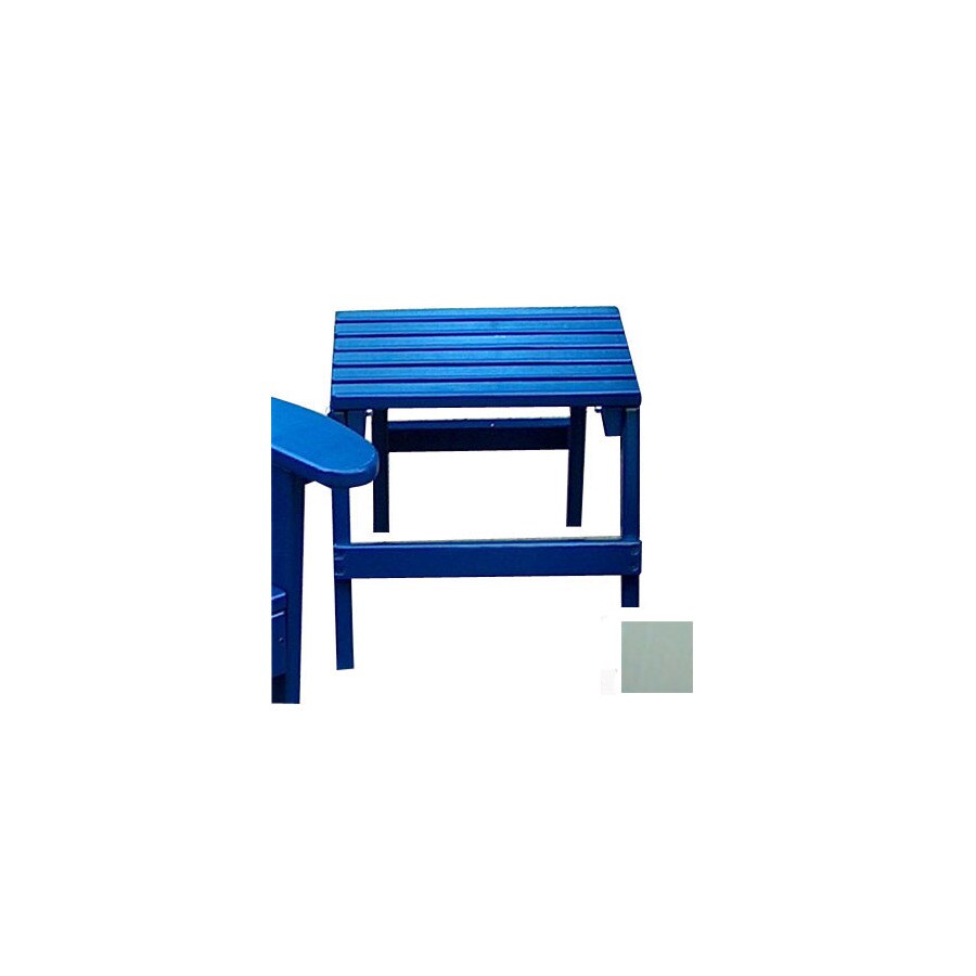 Prairie Leisure Design 85-SAGE 16-in x 13-in Sage Wood Rectangle Patio Side Table