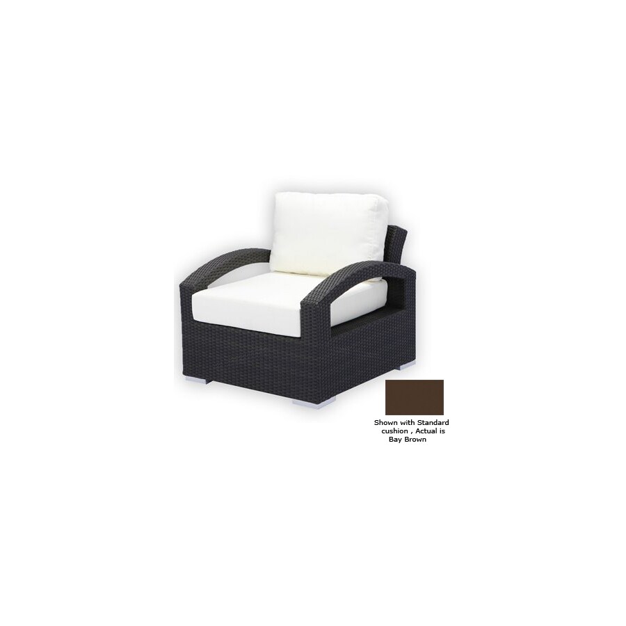 Source Outdoor ATG7015231 Cast Aluminum Patio Chair with Solid Tan Cushion