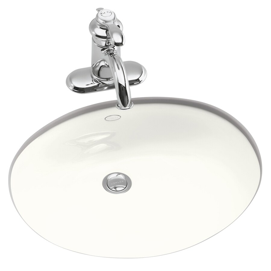KOHLER Caxton White Undermount Bath Sink in the Bathroom Sinks
