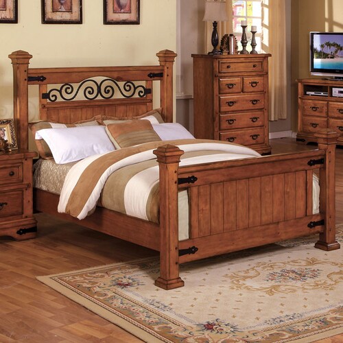 Furniture Of America Sonoma American Oak California King 4