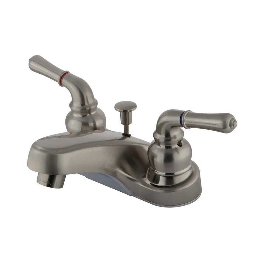 Elements of Design Magellan Satin Nickel 2-Handle 4-in Centerset 