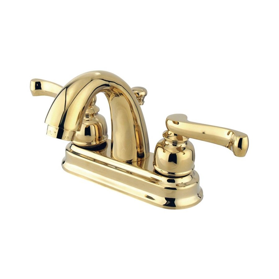 Elements of Design Atlanta Polished Brass 2Handle 4in Centerset