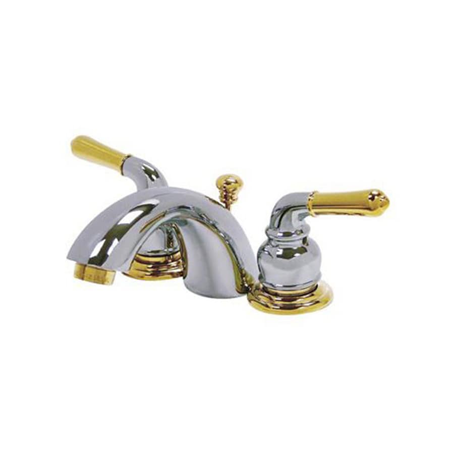 Shop Elements of Design Chrome/Polished Brass 2-Handle 4 ...