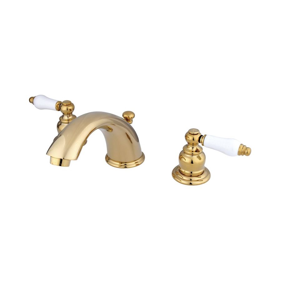 Shop Elements Of Design Polished Brass 2 Handle Widespread