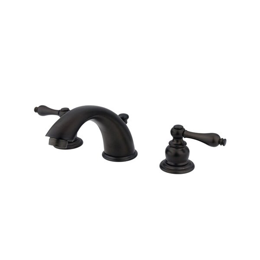 Elements of Design EB975AL Oil-Rubbed Bronze 2-Handle Widespread Bathroom Faucet (Drain Included)