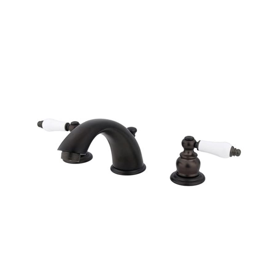 Elements of Design EB975B Oil-Rubbed Bronze 2-Handle Widespread Bathroom Faucet (Drain Included)