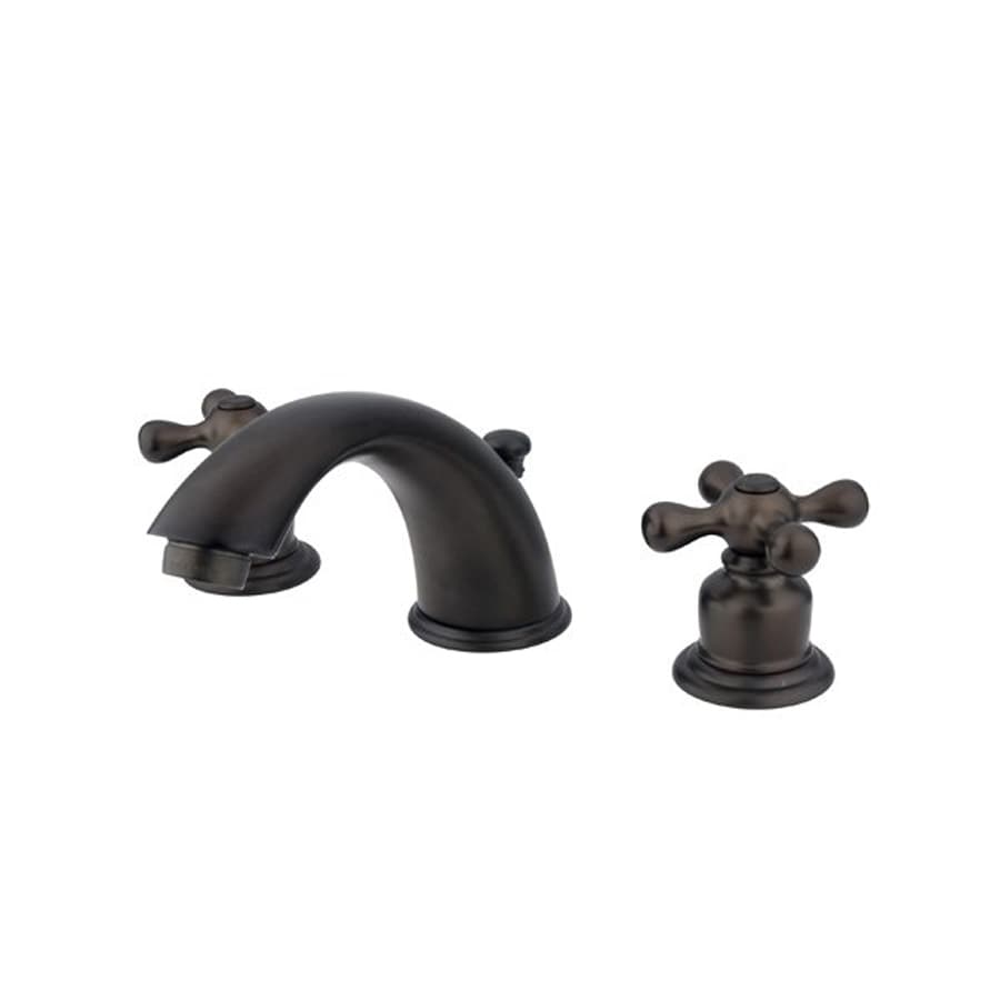 Elements of Design EB975X Oil-Rubbed Bronze 2-Handle Widespread Bathroom Faucet (Drain Included)