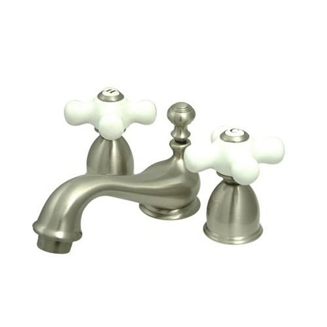 Elements of Design ES3958PX Chicago Satin Nickel 2-Handle 4-in Mini Widespread Bathroom Faucet